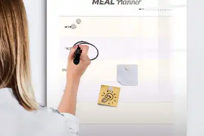 Magnetická popisovací tabule plánovač jídelníčku
