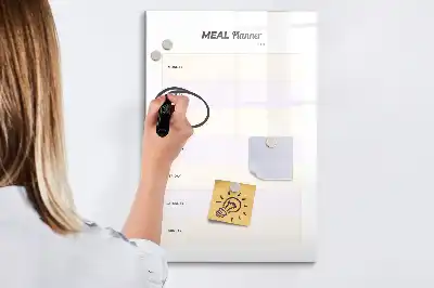 Magnetická popisovací tabule plánovač jídelníčku