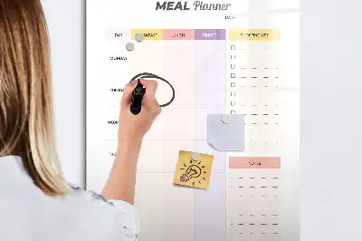 Magnetická tabule na kreslení plánovač stravování