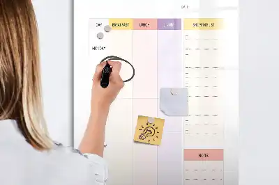 Magnetická tabule na kreslení plánovač stravování