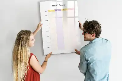 Magnetická popisovací tabule plánovač jídelníčku