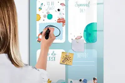 Magnetická tabule na kreslení galaktický plánovač