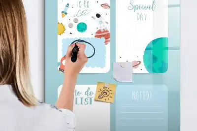 Magnetická tabule na kreslení galaktický plánovač