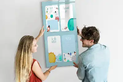 Magnetická tabule na kreslení galaktický plánovač