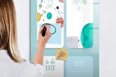 Magnetická tabule na kreslení galaktický plánovač