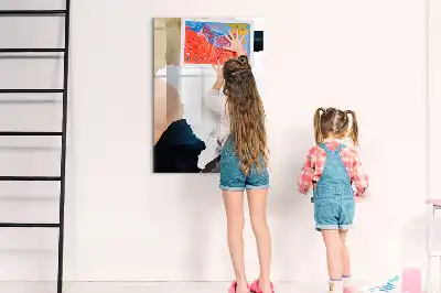 Magnetická kreslicí tabule v motivu akvarelové abstrakce