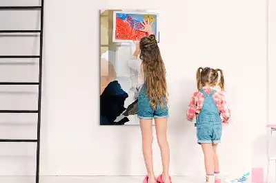 Magnetická kreslicí tabule v motivu akvarelové abstrakce