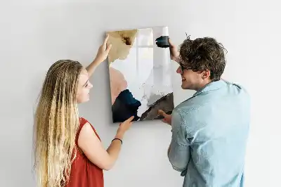 Magnetická kreslicí tabule v motivu akvarelové abstrakce