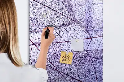 Magnetická popisovací tabule s motivem listu