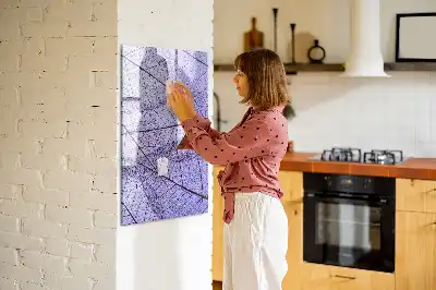 Magnetická popisovací tabule s motivem listu
