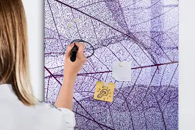Magnetická popisovací tabule s motivem listu