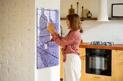 Magnetická popisovací tabule s motivem listu