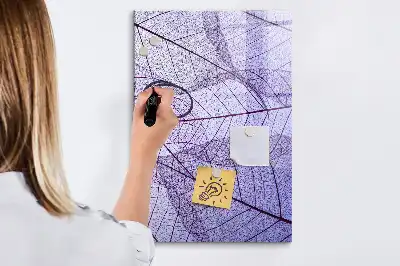 Magnetická popisovací tabule s motivem listu
