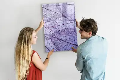 Magnetická popisovací tabule s motivem listu