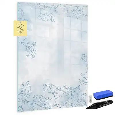 Magnetická popisovací tabule skica květiny