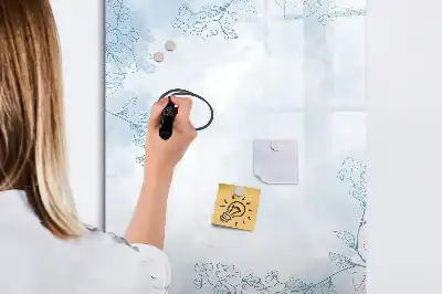 Magnetická popisovací tabule skica květiny