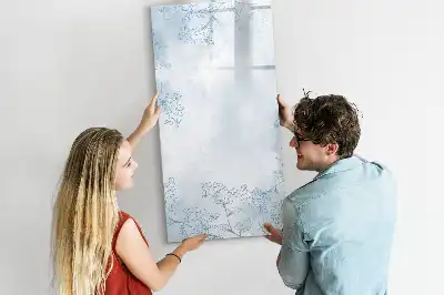Magnetická popisovací tabule skica květiny