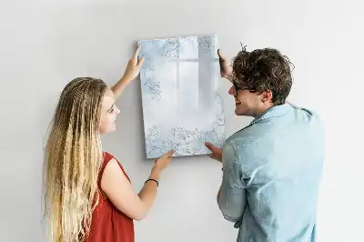 Magnetická popisovací tabule skica květiny