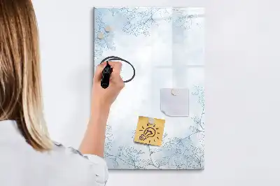 Magnetická popisovací tabule skica květiny