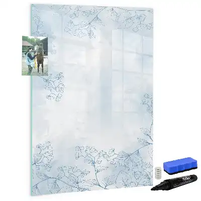 Magnetická popisovací tabule skica květiny