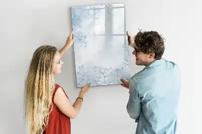 Magnetická popisovací tabule skica květiny