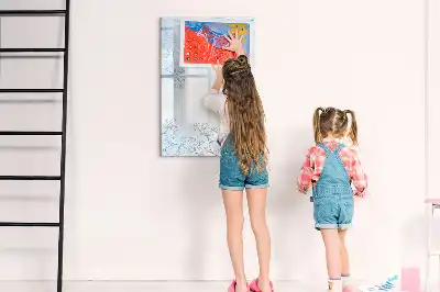 Magnetická popisovací tabule skica květiny