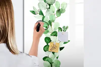 Magnetická tabule na kreslení se sítinovými listy
