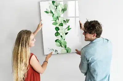 Magnetická tabule na kreslení se sítinovými listy