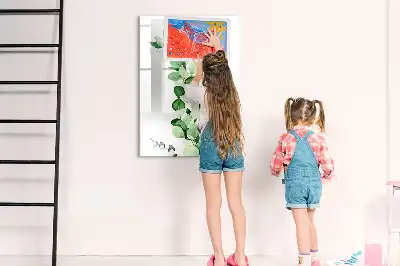 Magnetická tabule na kreslení se sítinovými listy