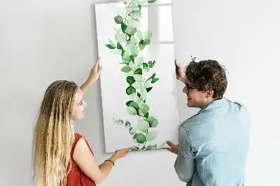 Magnetická tabule na kreslení se sítinovými listy