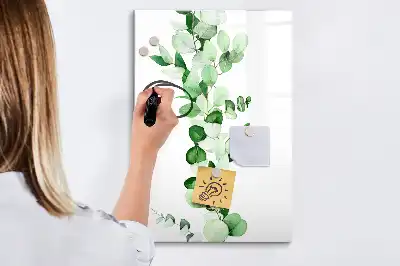 Magnetická tabule na kreslení se sítinovými listy