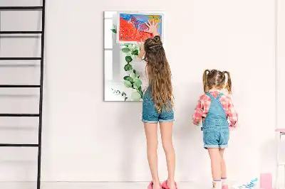 Magnetická tabule na kreslení se sítinovými listy
