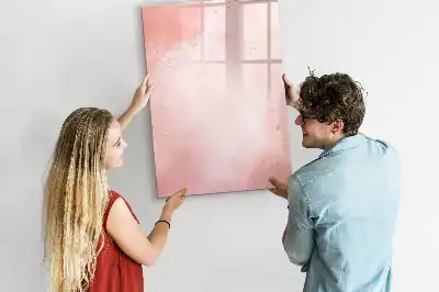 Magnetická popisovací tabule v designu růžového mramoru