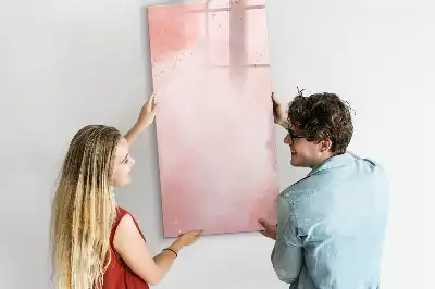 Magnetická popisovací tabule v designu růžového mramoru