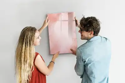 Magnetická popisovací tabule v designu růžového mramoru