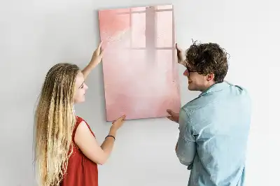 Magnetická popisovací tabule v designu růžového mramoru