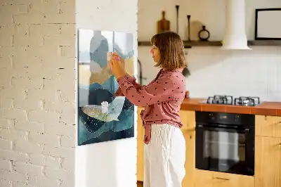 Magnetická kreslící tabule v designu mramorová velryba