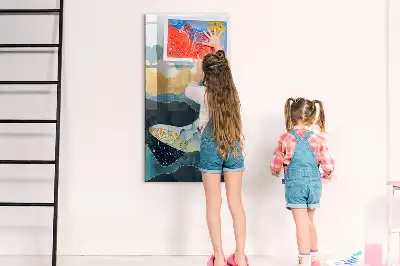 Magnetická kreslící tabule v designu mramorová velryba