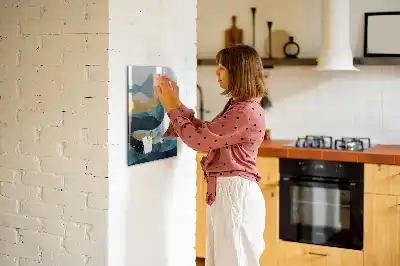 Magnetická kreslící tabule v designu mramorová velryba