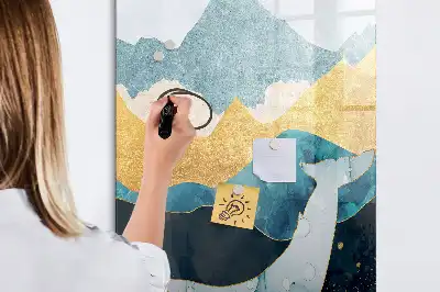 Magnetická kreslící tabule v designu mramorová velryba