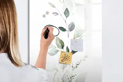 Magnetická popisovací tabule sítinové listy