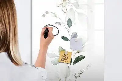 Magnetická popisovací tabule sítinové listy