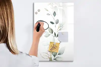 Magnetická popisovací tabule sítinové listy