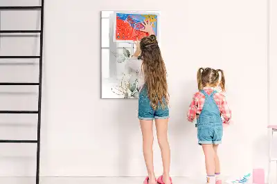 Magnetická popisovací tabule sítinové listy