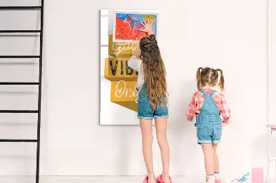 Magnetická tabule na kreslení Dobré vibrace