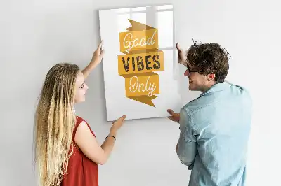 Magnetická tabule na kreslení Dobré vibrace