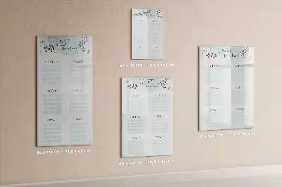 Magnetická popisovací tabule sledovač návyků