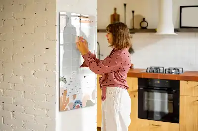Magnetická popisovací tabule měsíční plánovač