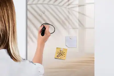Magnetická tabule na kreslení se vzorem stínu palmového listu