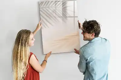 Magnetická tabule na kreslení se vzorem stínu palmového listu